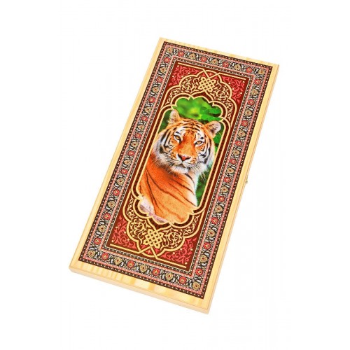 Нарды+Шашки "Походные - Тигр" средние (50х25х4 см)